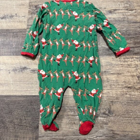 Magnetic Me 0-3 Months Footie Pajamas Christmas Print - Picture 2 of 4